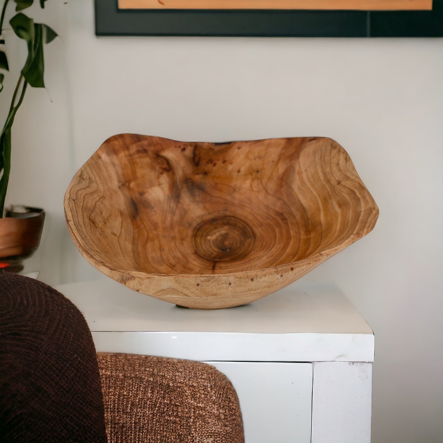 Large wooden bowl 