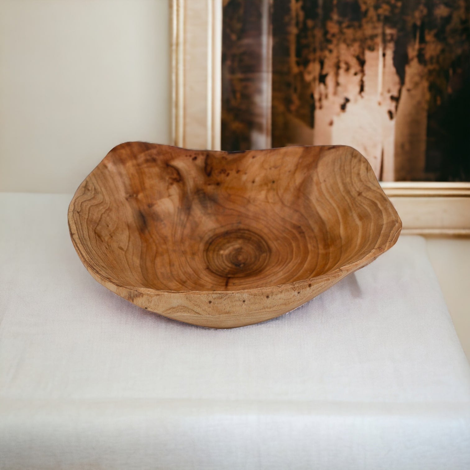 Large wooden bowl 