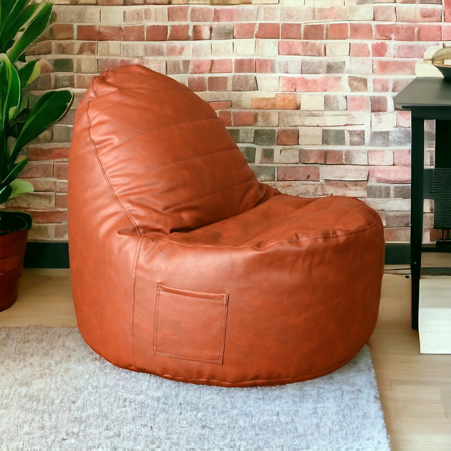 Anderson New Cone Havan Leather Bean Bag 