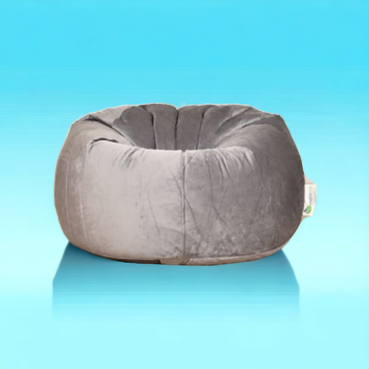 Anderson velvet large beanbag grey colour