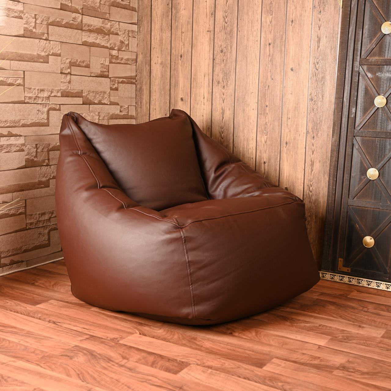 Anderson Grand Brown Leather Bean Bag